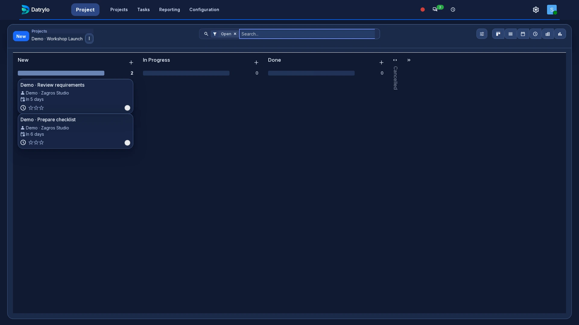 Datrylo Project product view